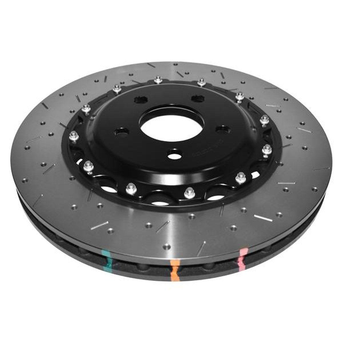 DBA HD 5000 Drilled Slotted 2Pc Brake Rotor Single 355mm Front DBA52102BLKXS