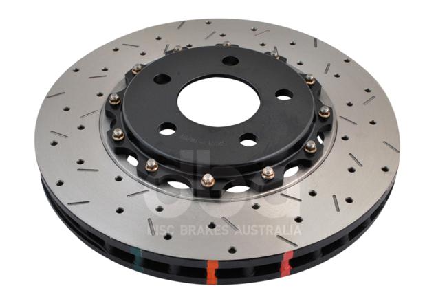 DBA HD 5000 Drilled Slotted 2Pc Brake Rotor Pair 321mm Front DBA52113BLKXS