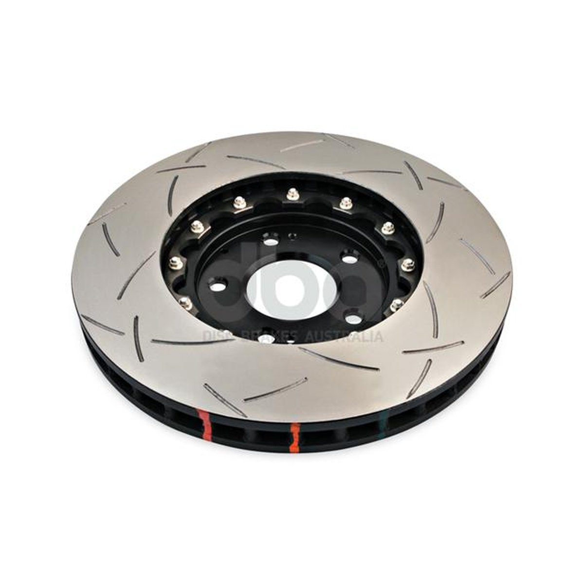 DBA T3 5000 Slotted 2Pc Brake Rotor Pair 320mm Front DBA52218BLKS