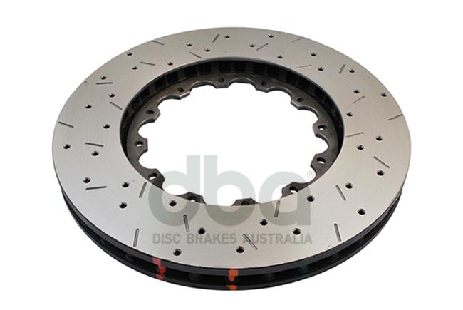 DBA HD 5000 Drilled Slotted Replacement Brake Rotor Pair 350mm Front DBA52224.1XS