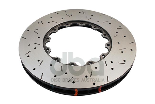 DBA HD 5000 Drilled Slotted Replacement Brake Rotor Pair 350mm Front DBA52224.1XS