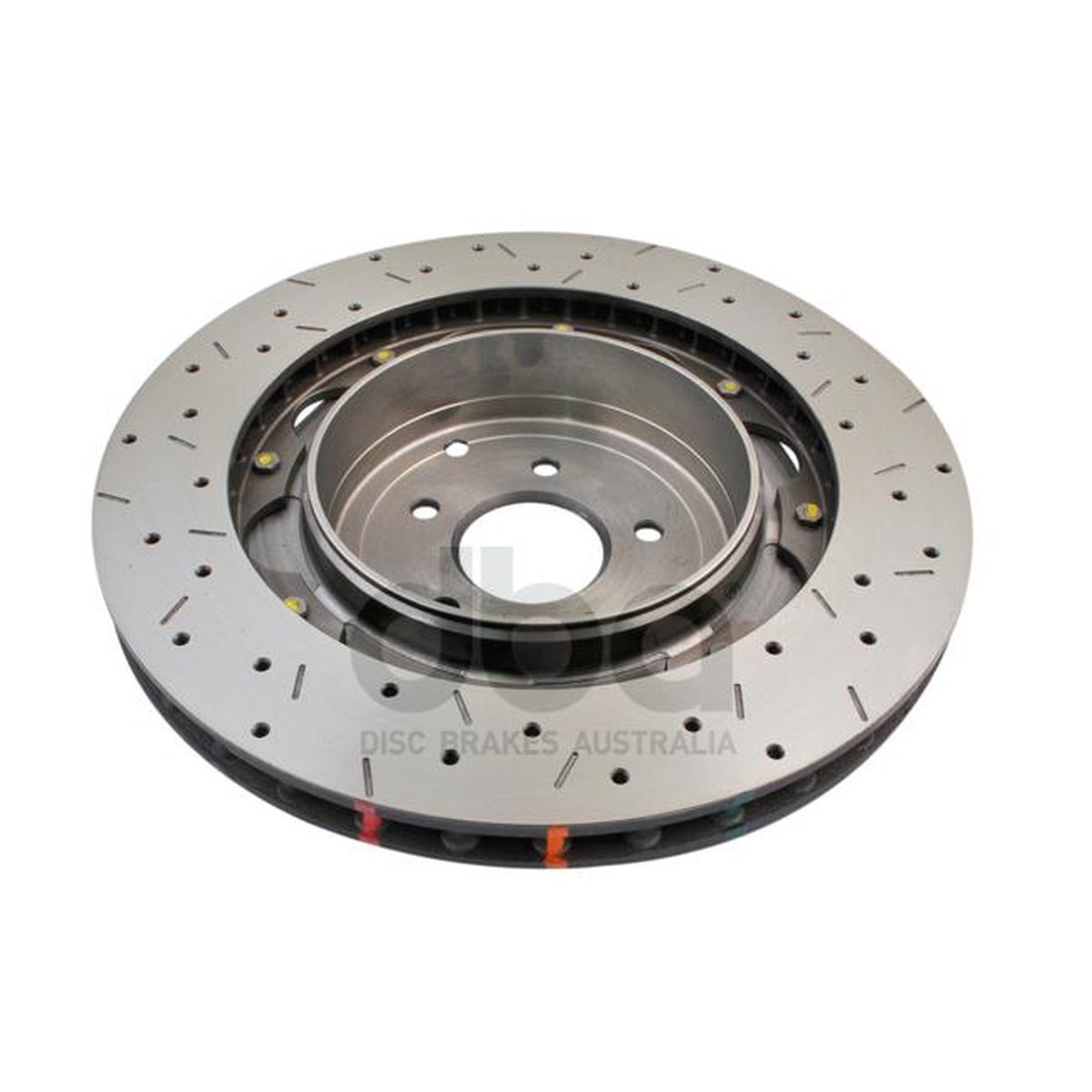 DBA HD 5000 Drilled Slotted 2Pc Brake Rotor Pair 380mm Rear DBA52321BLKXS