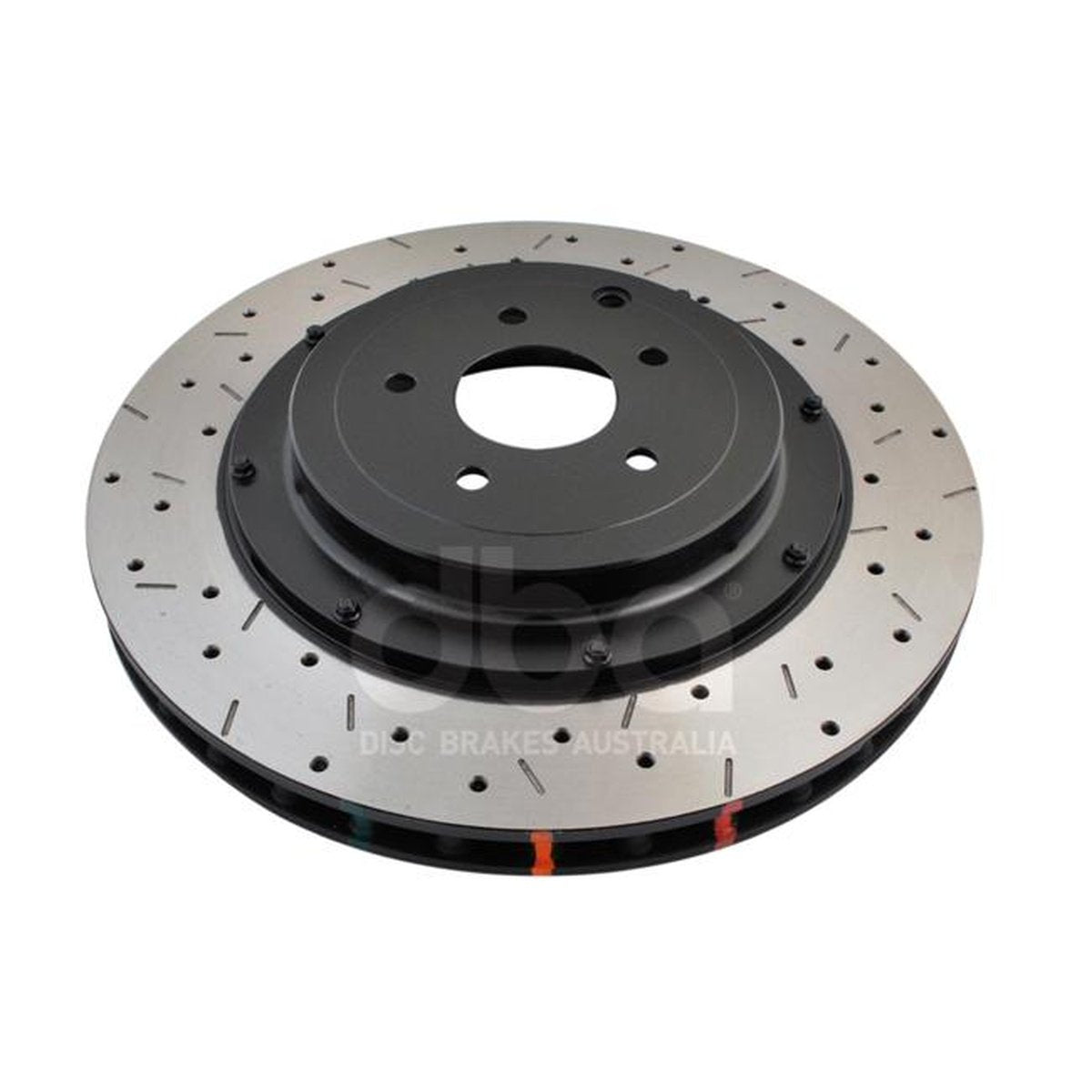 DBA HD 5000 Drilled Slotted 2Pc Brake Rotor Pair 380mm Rear DBA52321BLKXS
