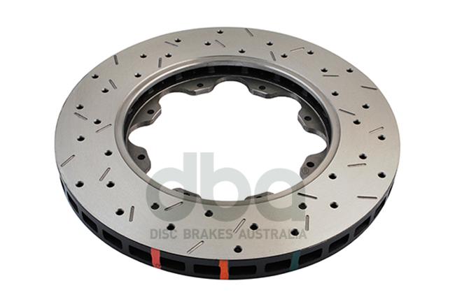 DBA HD 5000 Drilled Slotted Replacement Brake Rotor Pair Front DBA52500.1XS