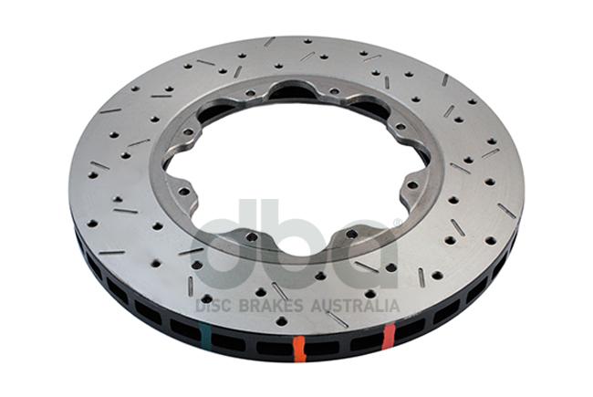 DBA HD 5000 Drilled Slotted Replacement Brake Rotor Pair Front DBA52500.1XS