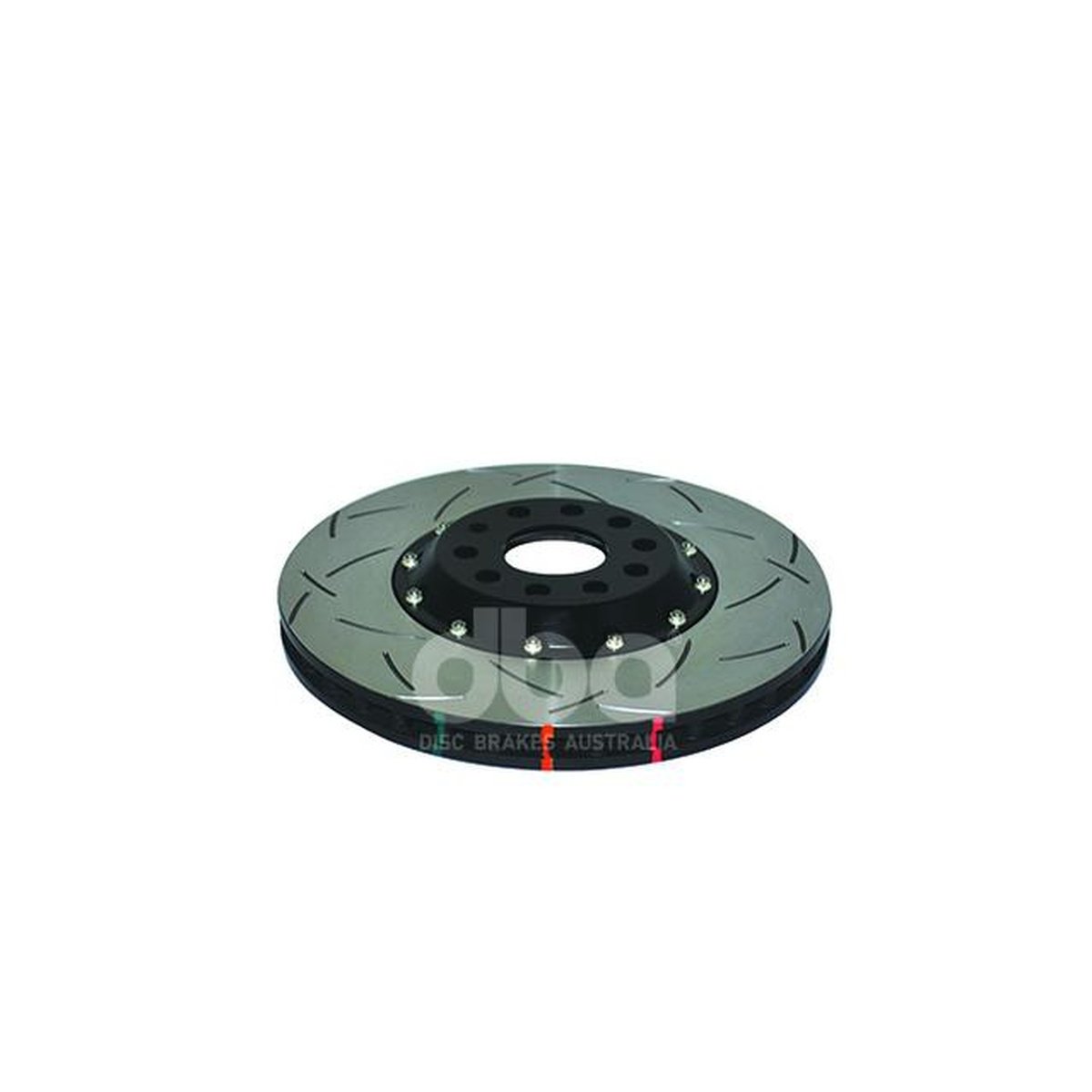 DBA T3 5000 Slotted 2Pc Brake Rotor Pair 345mm Front DBA52808BLKS