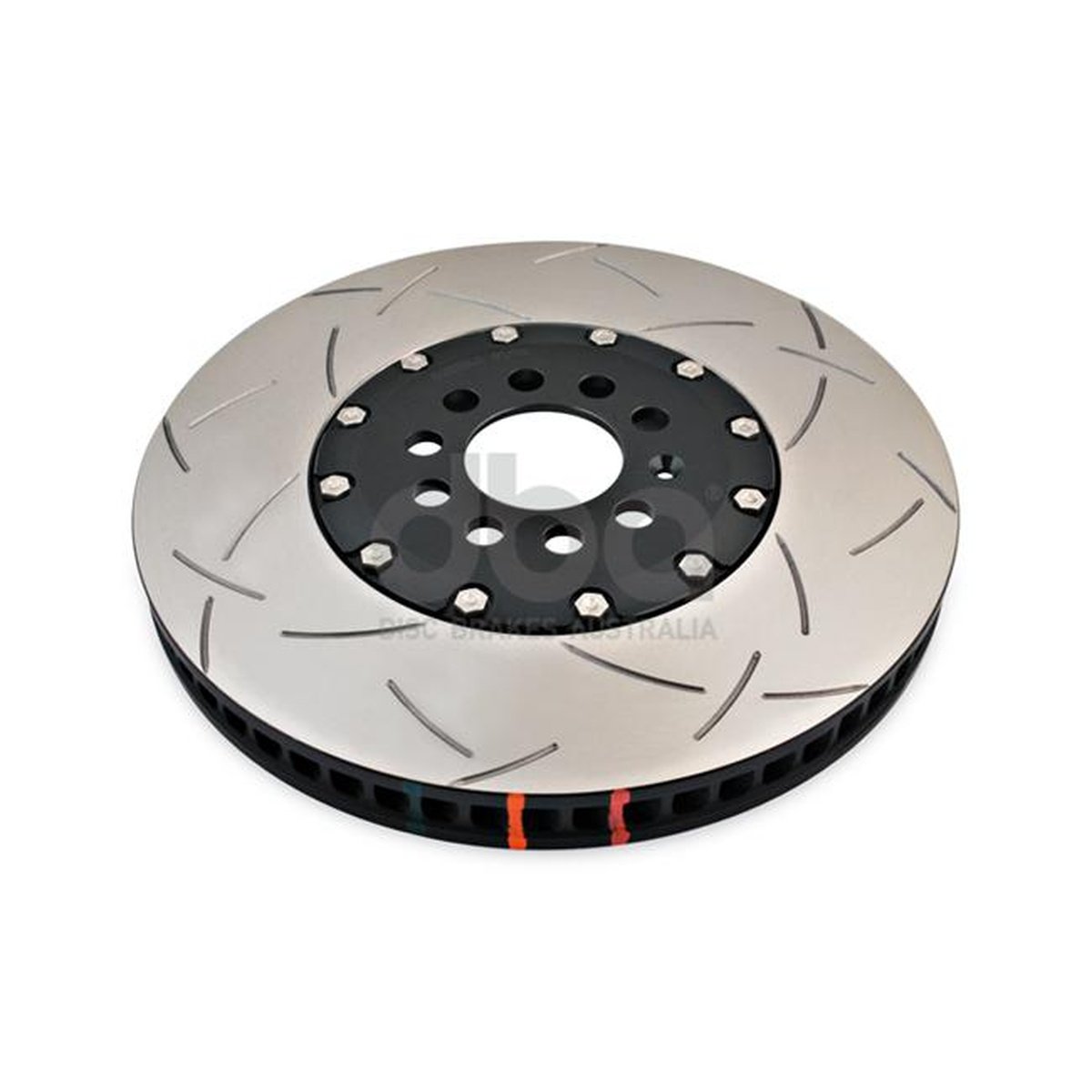 DBA T3 5000 Slotted 2Pc Brake Rotor 334mm Front RH DBA52828BLKRS