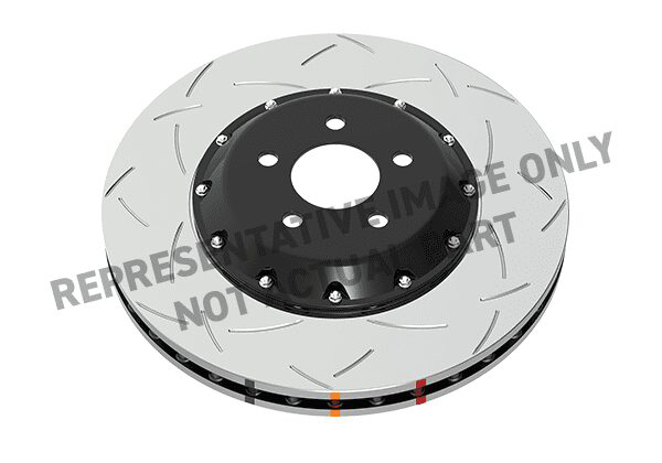 DBA 5000 Series 2-Piece Assy Black Hat T3 Slotted Rotor DBA53848BLKS