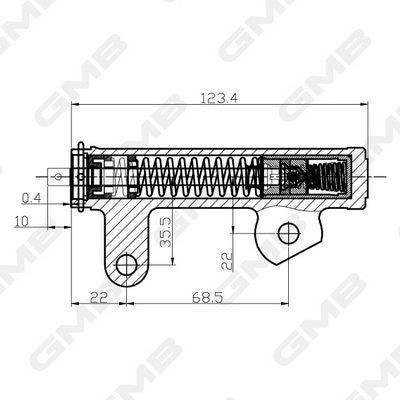 GMB Tensioner Hydraulic Timing Belt GHAT-188