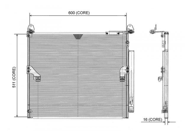 DENSO AC Condenser 477-0708