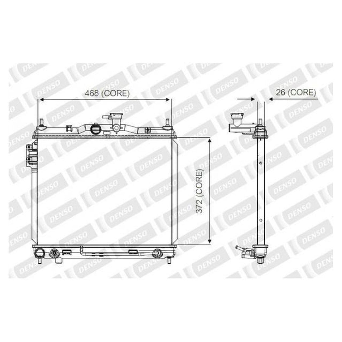 DENSO Radiator Suits Automatic A221-A326