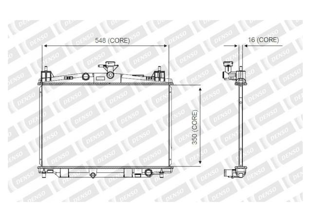 DENSO Radiator Mazda 2 DE M/T A221-A328