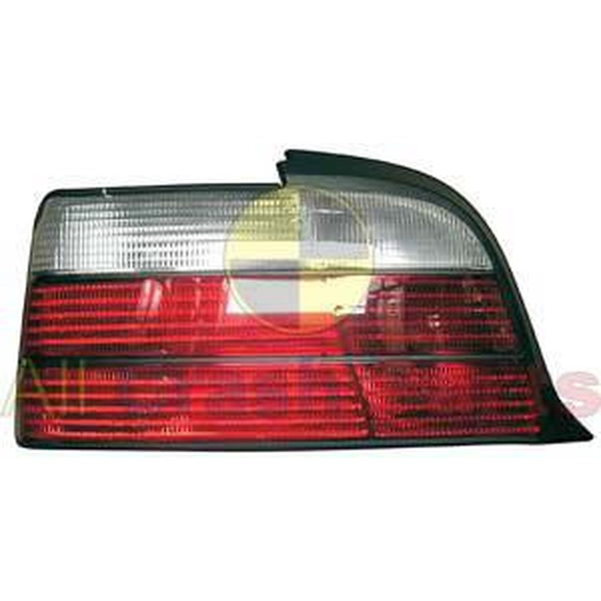 APG All Crash Black Red/Clear Tail Lamp Passenger Side Certified Suits BMW 3 Series E36 Coupe 1997 to 2000 ETC-21043LHQ