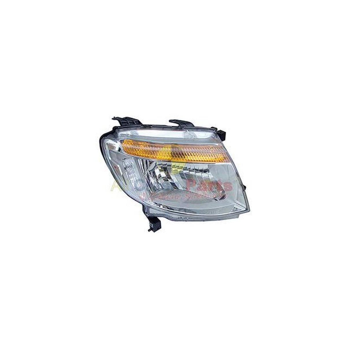 APG All Crash Chrome Head Lamp Drivers Side Certified Suits Ford Ranger Wildtrak PX 2011 to 2015 FCH-21031RHQ