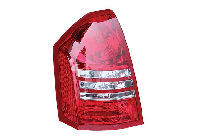 APG All Crash Black Red/Clear Tail Lamp Passenger Side Aftermarket Suits Chrysler 300C 300C 2005 to 2008 ICA-21040LH