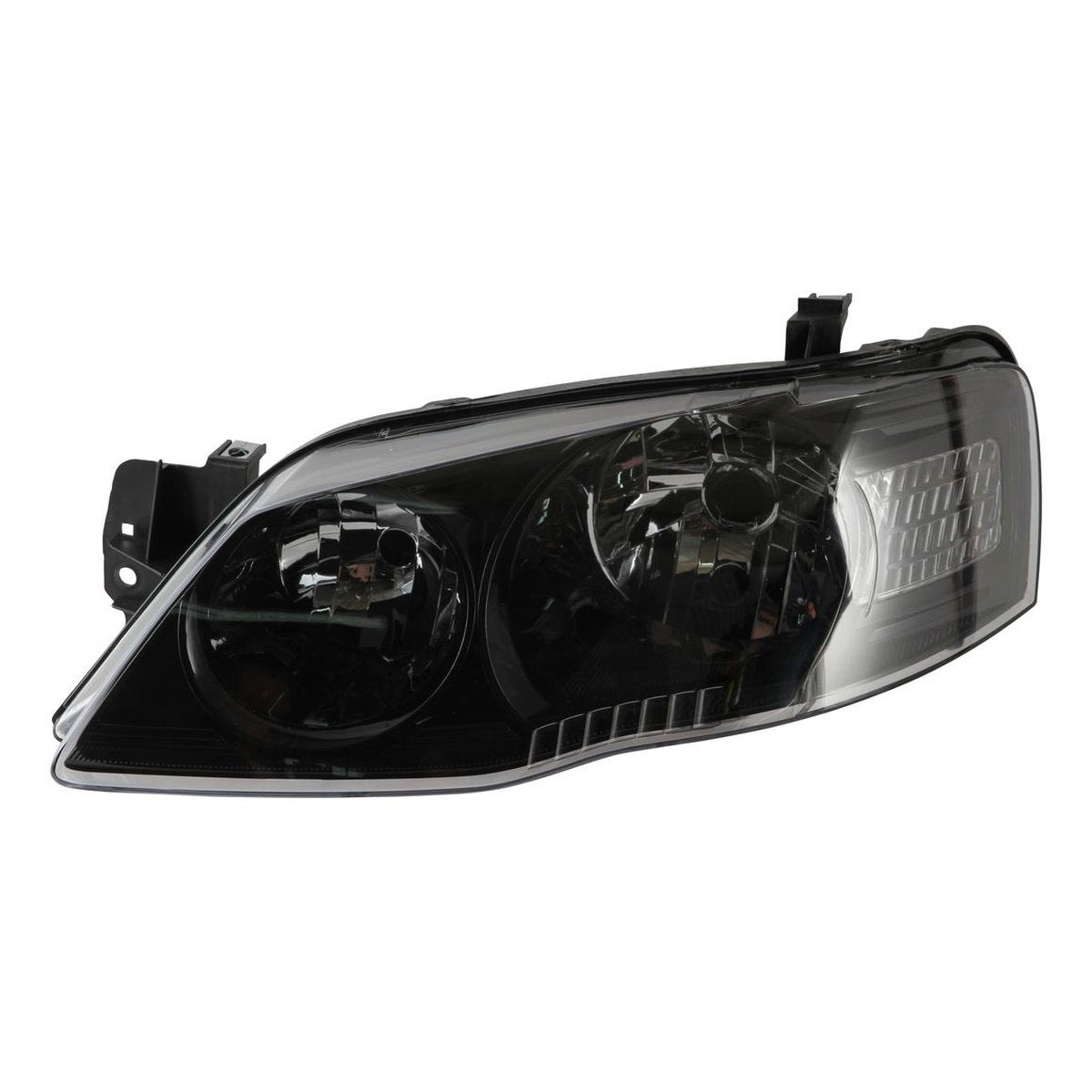 APG All Crash Black Halogen Head Lamp Passenger Side Certified Suits Ford Falcon XT BF II/BF III 2006 to 2009 FAB-21033LHQ