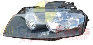 APG All Crash Halogen Head Lamp Passenger Side Certified Suits Audi A3 8P 2004 to 2008 UAO-21030LHQ