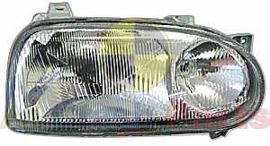 APG All Crash Twin Reflector Head Lamp Passenger Side Certified Suits Volkswagen Golf GTi MK 3 1994 to 1998 VGD-21030LHQ