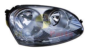 APG All Crash Chrome Head Lamp Drivers Side Certified suits Volkswagen Golf/Jetta 2004 to 2011 VGF-21031RHQ