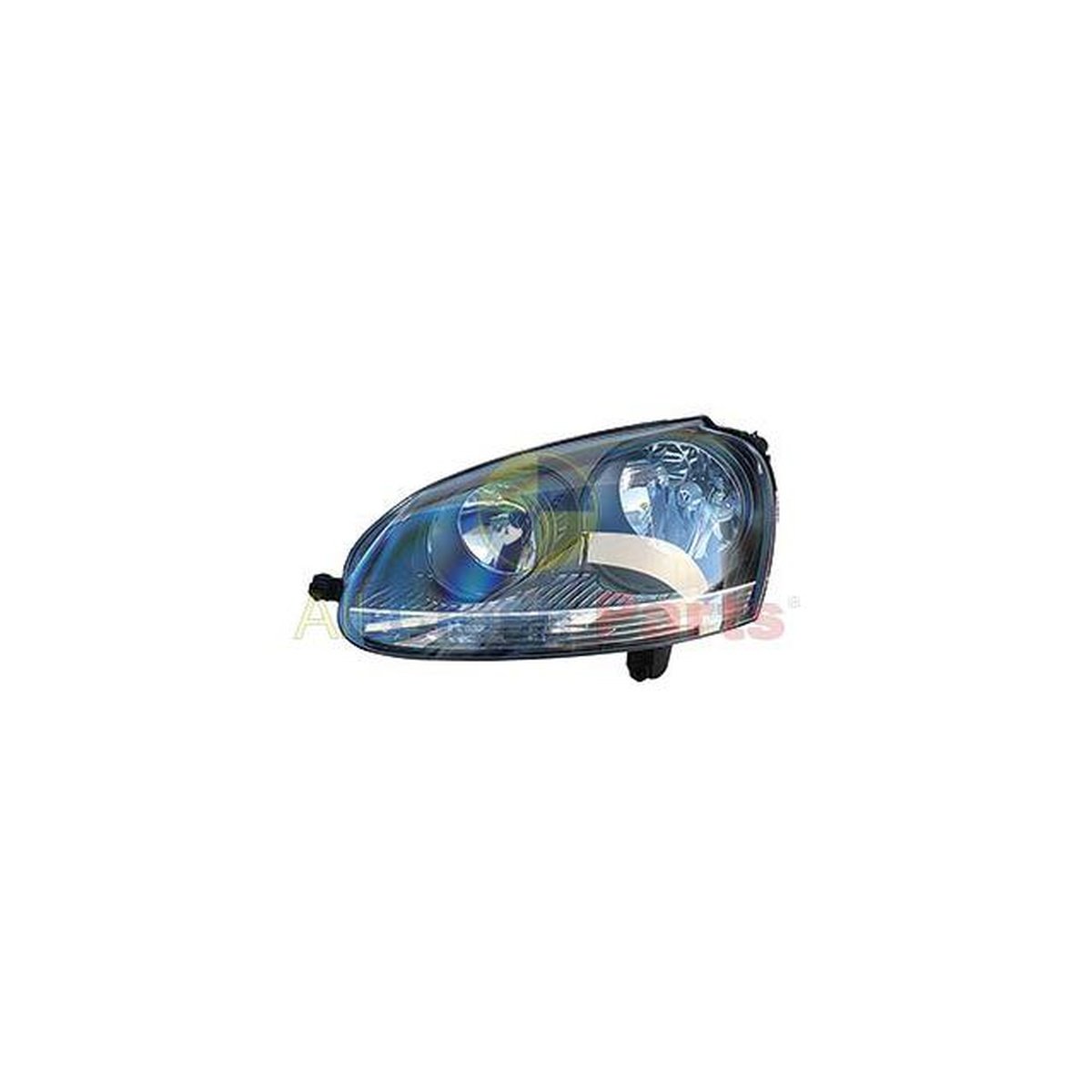 APG All Crash Black Head Lamp Passenger Side Certified Suits Volkswagen Golf MK 5 2004 to 2009 VGF-21034LHQ