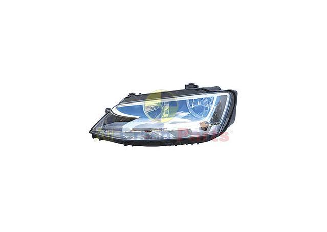 APG All Crash Halogen Manual Adjust Head Lamp Passenger Side Certified Suits Volkswagen Jetta 1B 2011 to 2017 VJU-21030LHQ