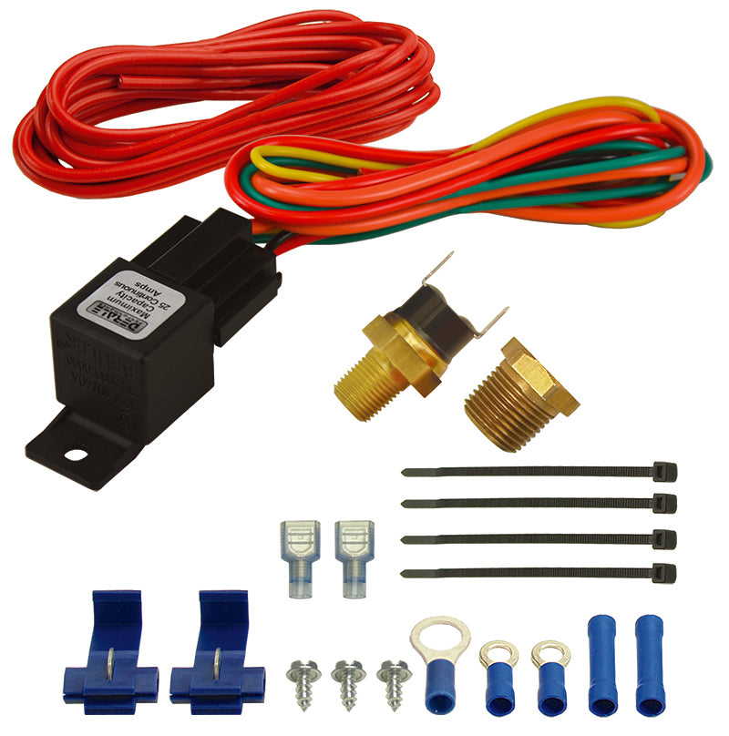 Derale 190 Deg F Electric Fan Switch Kit (1/8 & 3/8 Npt) 16721 16721