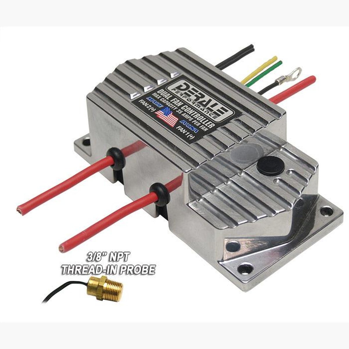 Derale High Amp Adjustable Dual Fan Controller (3/8" Thread) 16789