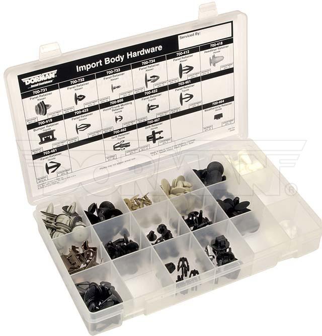 Dorman Body Retainer Tech Tray Suits Imports 195Pc 030-724