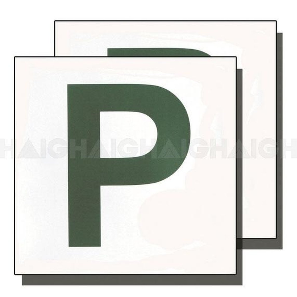 Drive P Plates Green Magnetic MP3
