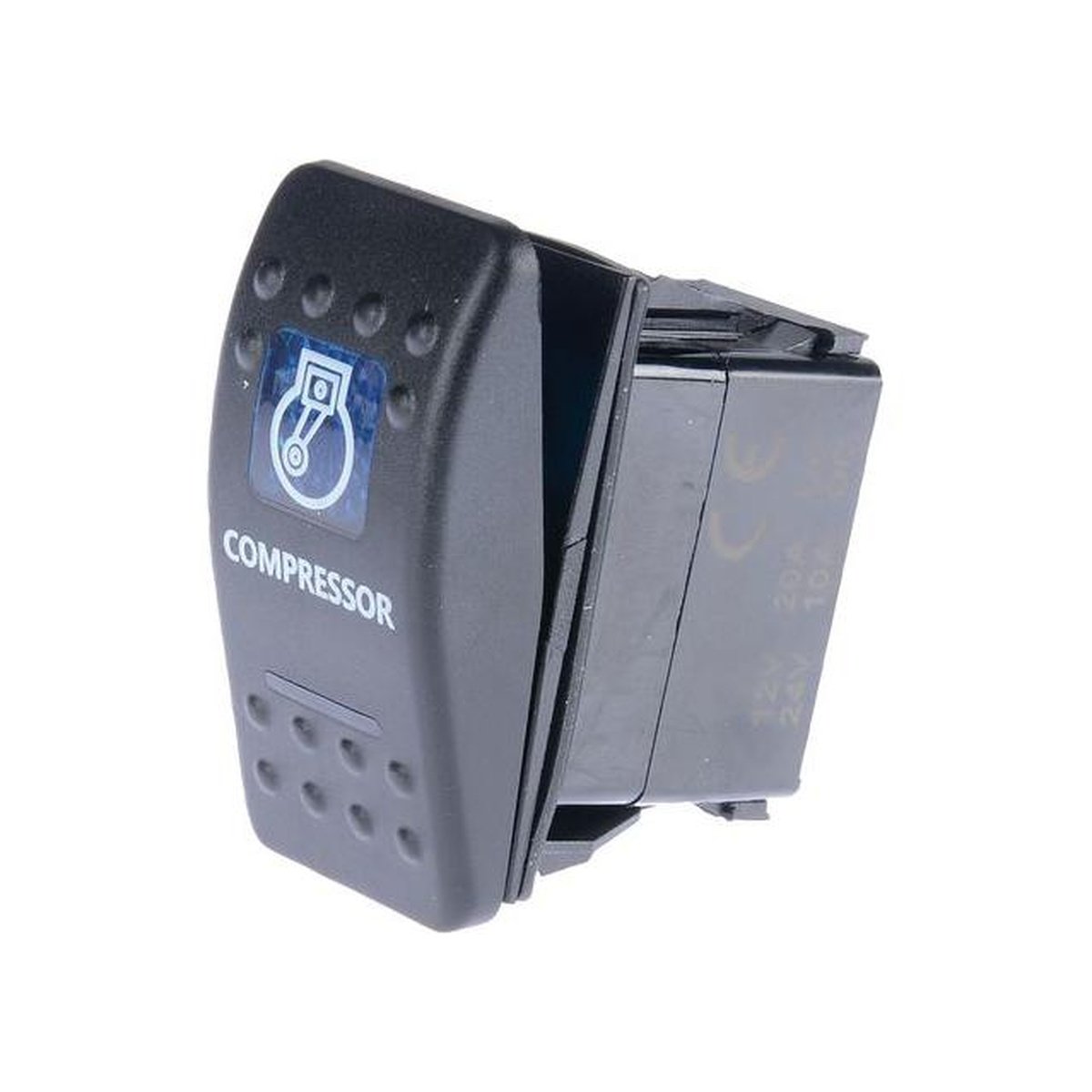 Drivetech 4x4 Rocker Switch Compressor 12/24V Blue DT-11009