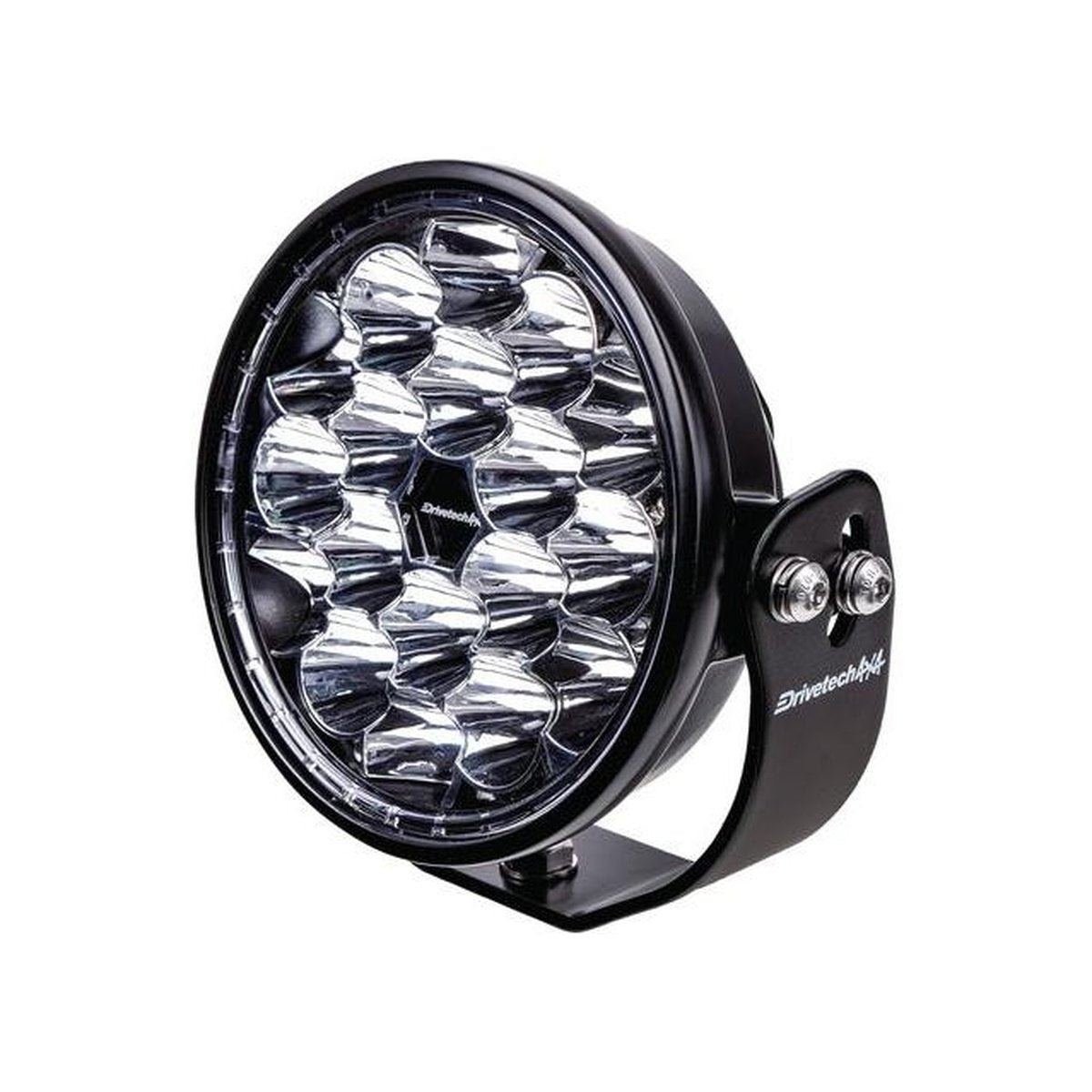 Drivetech 4X4 170mm Round LED Driving Light Black DT-DR170