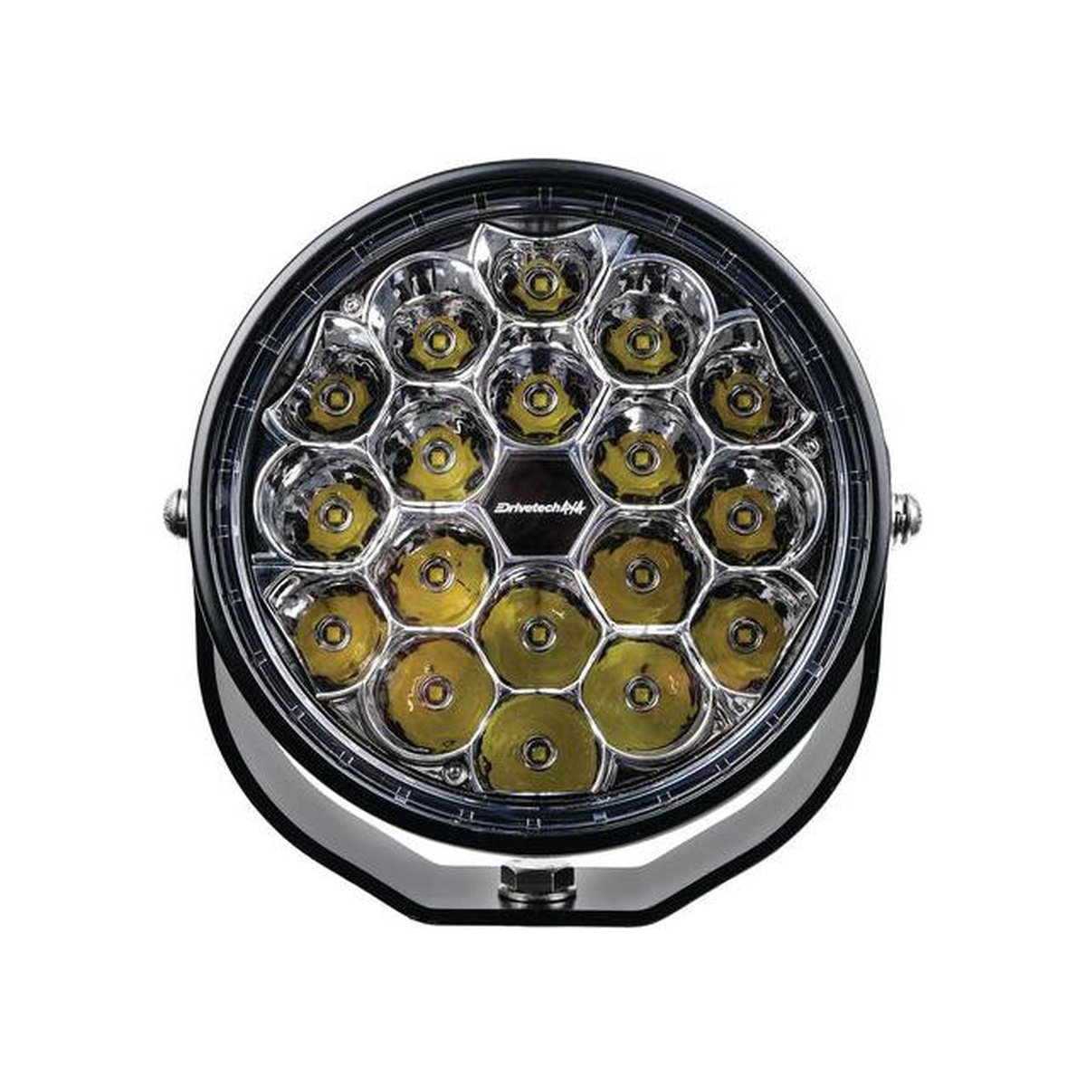 Drivetech 4X4 170mm Round LED Driving Light Black DT-DR170