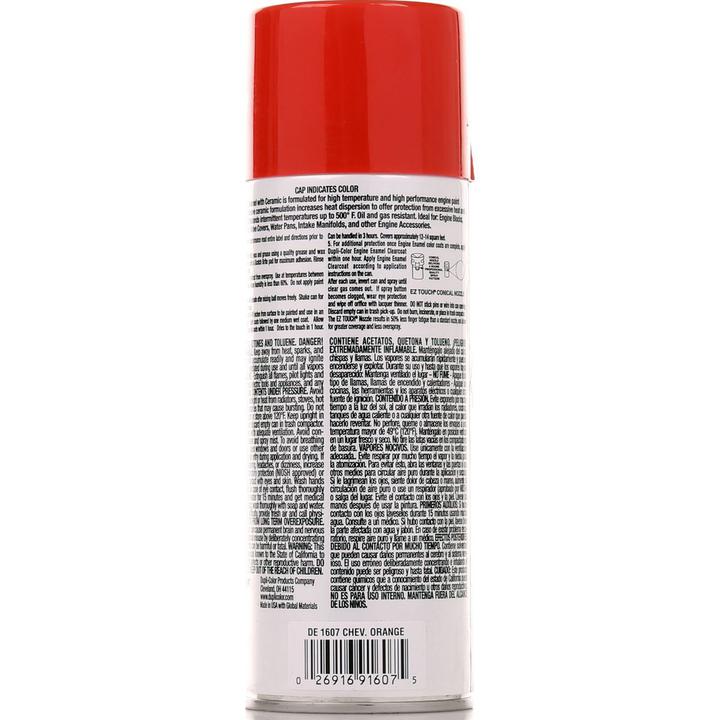 Dupli-Color Aerosol Spray Engine Enamel Orange/Red 340g DE1607