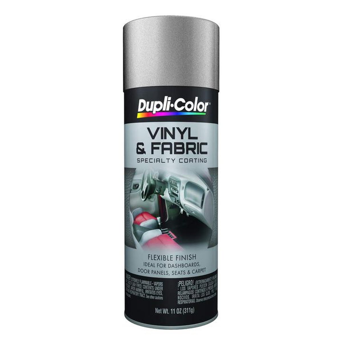 Dupli-Color Vinyl & Fabric Aerosol Spray Paint Silver 311g HVP103