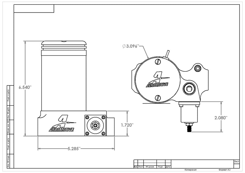 Aeromotive Drag Race Fuel Pump ARO11202