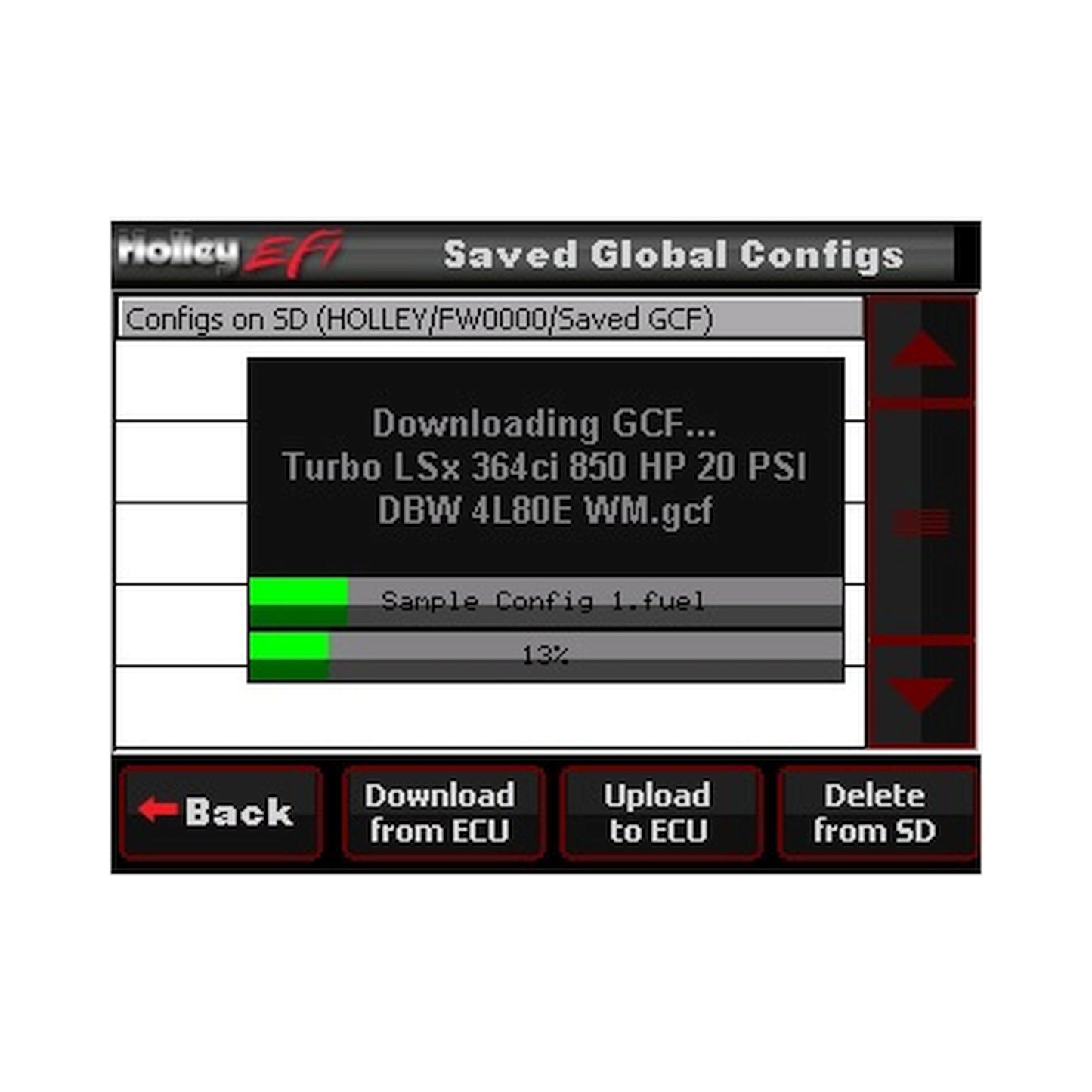 Holley EFI 3.5in Touch LCD Screen 553-108