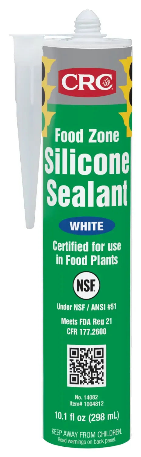 CRC Food Zone Silicone Sealant White 299ml FZ14082
