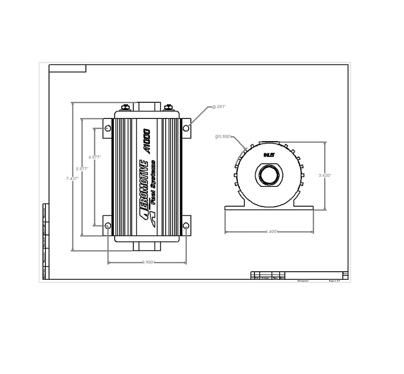 Aeromotive A1000 Fuel Pump In-Line ARO11101