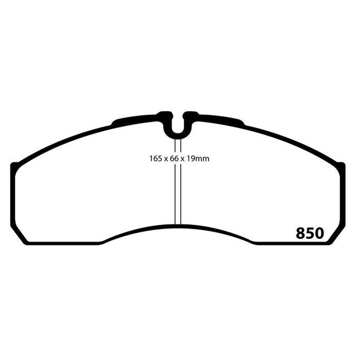 EBC Ultimax Brake Pad Set DPC850