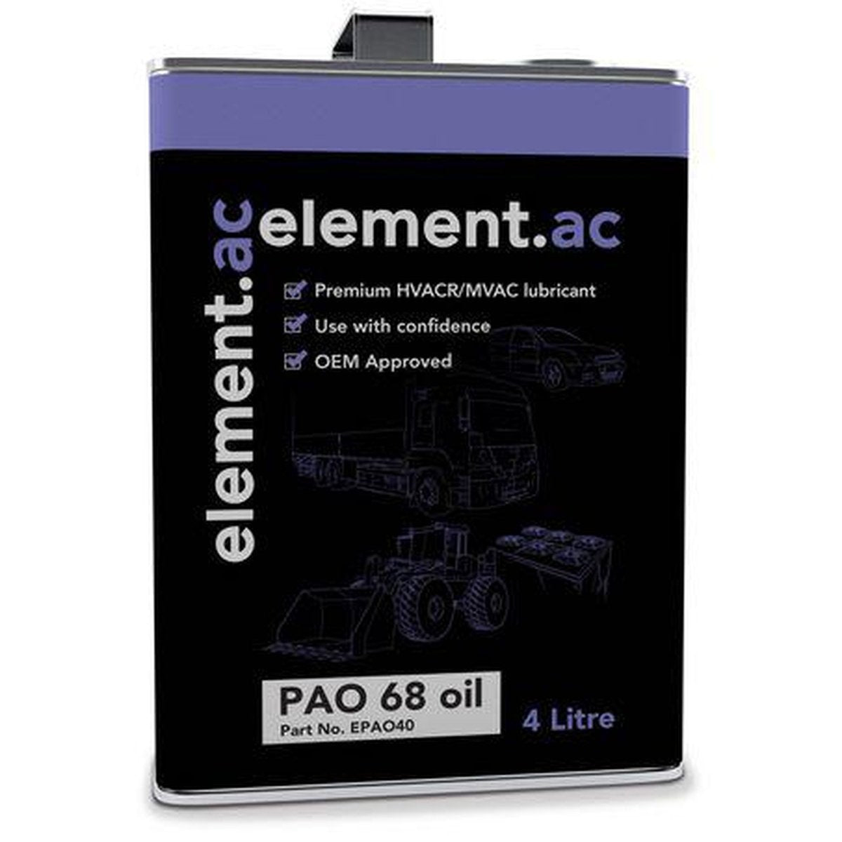 element.ac PAO 68 oil (Polyalphaolefin) 4L EPAO40