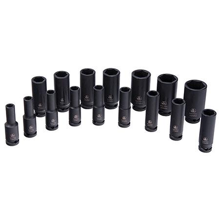 Endeavour Tools 1/2" Dr Deep Impact Socket Metric 16 Piece ET1764