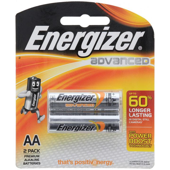 Energizer Advanced Batteries AA 2 Pack X91RP2T