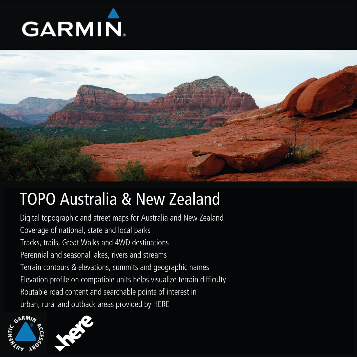 Garmin TOPO Australia & New Zealand, MicroSD/SD