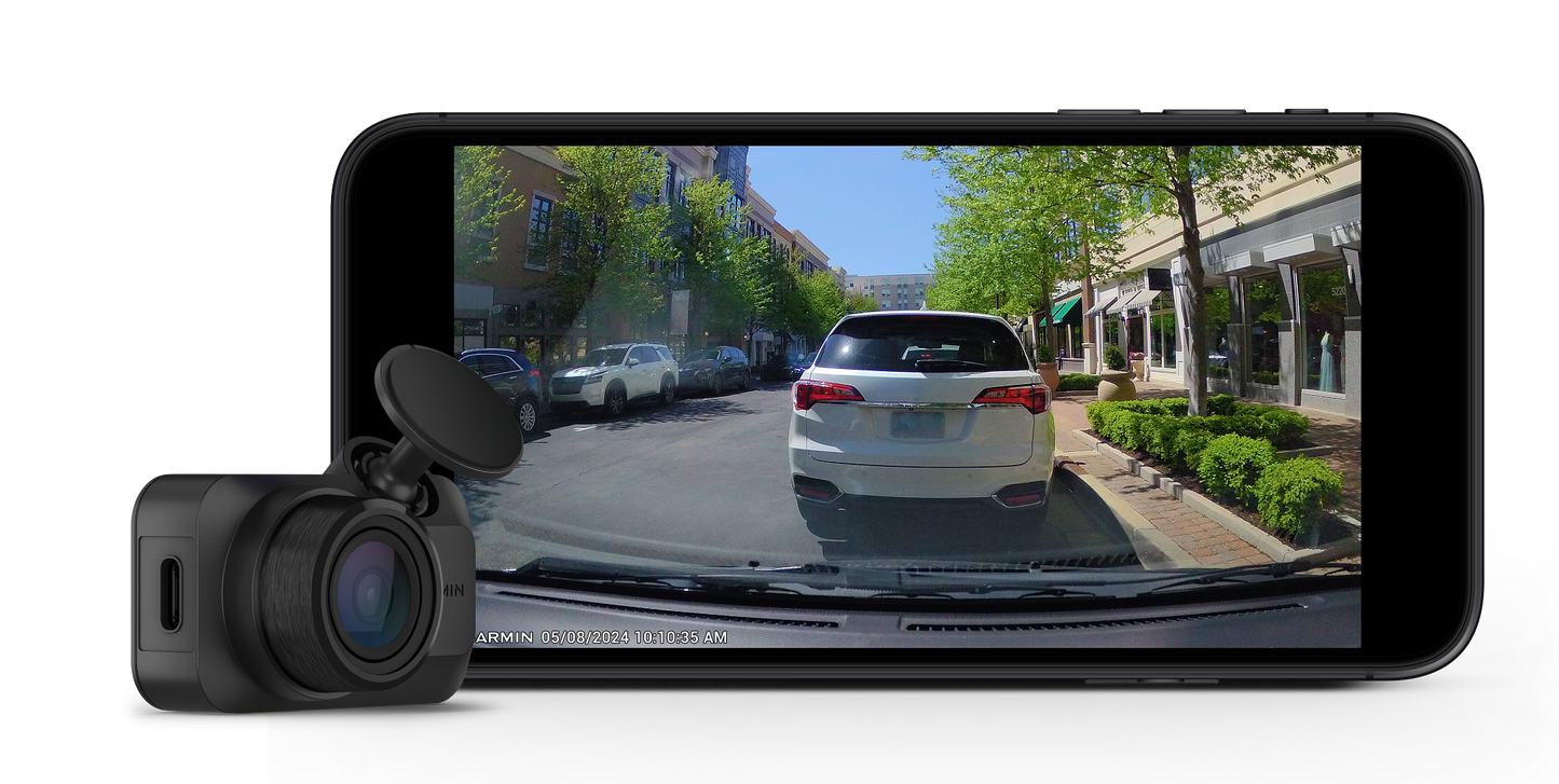 Garmin Dash Cam Mini 3 Ultracompact 1080p Dash Cam with a 140-degree Field of View and built-in Clarity Polarizer