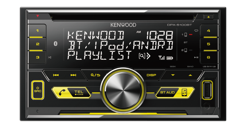 Kenwood DPX-5100BT 2-DIN Bluetooth USB Stereo DPX-5100BTSB