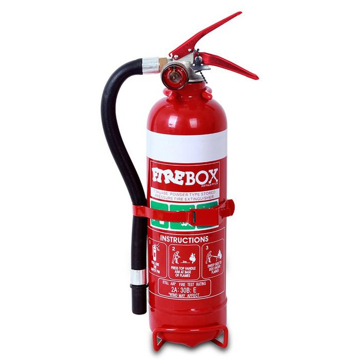 Firebox Fire Extinguisher Dry Chemical Powder ABE 1.5kg FB15ABE
