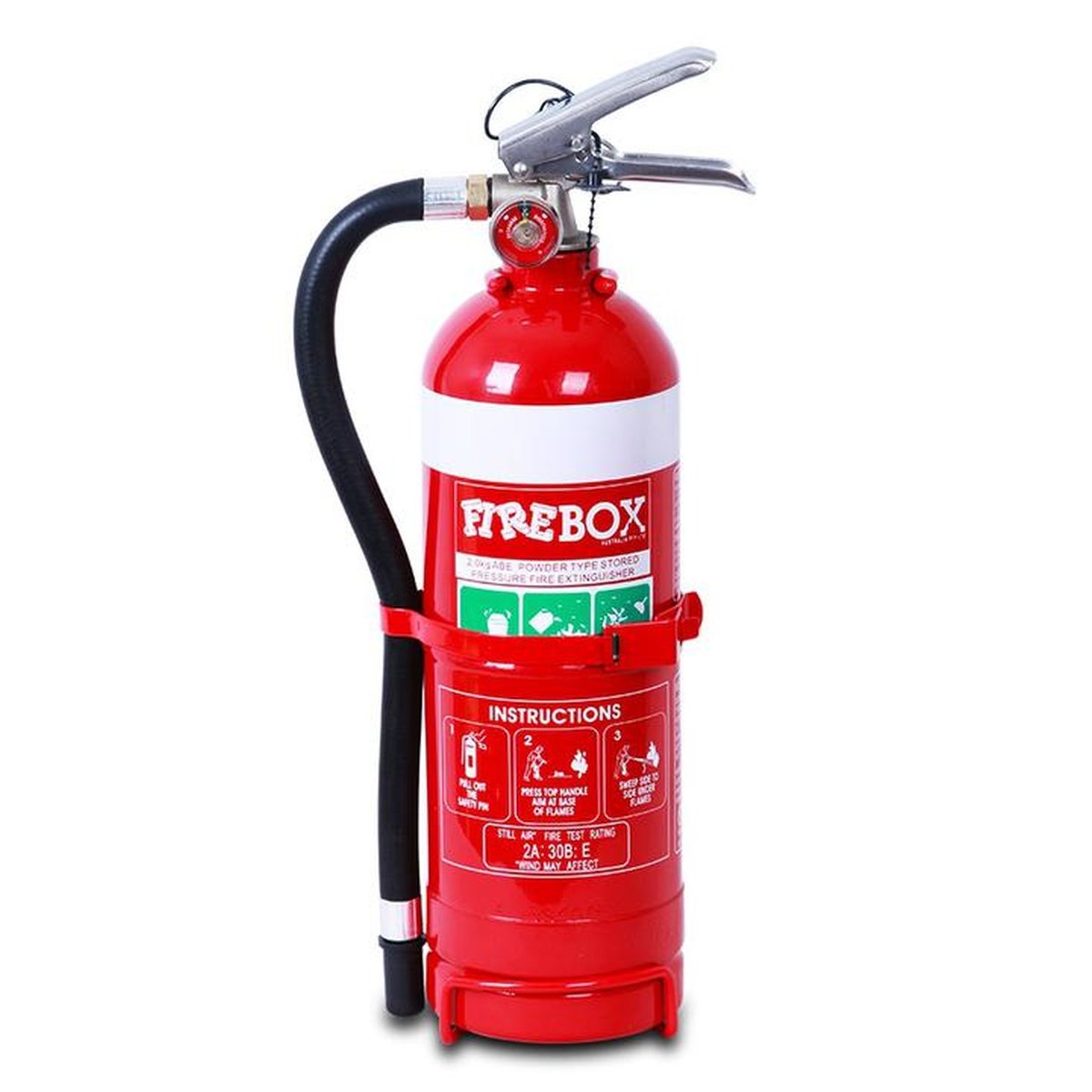 Firebox Fire Extinguisher Dry Chemical Powder ABE 2kg FB20ABE