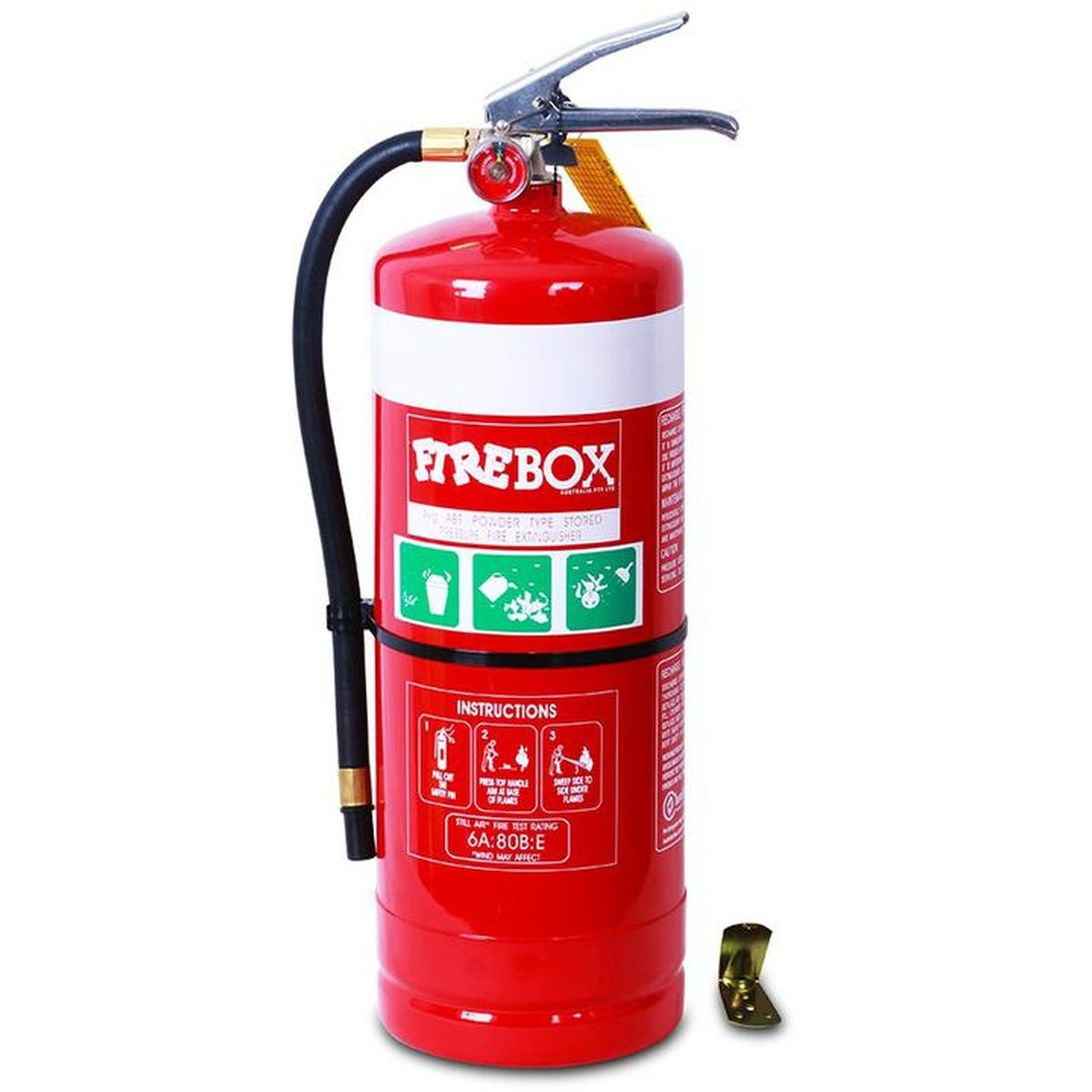 Firebox Fire Extinguisher Dry Chemical Powder ABE 9kg FB90ABE