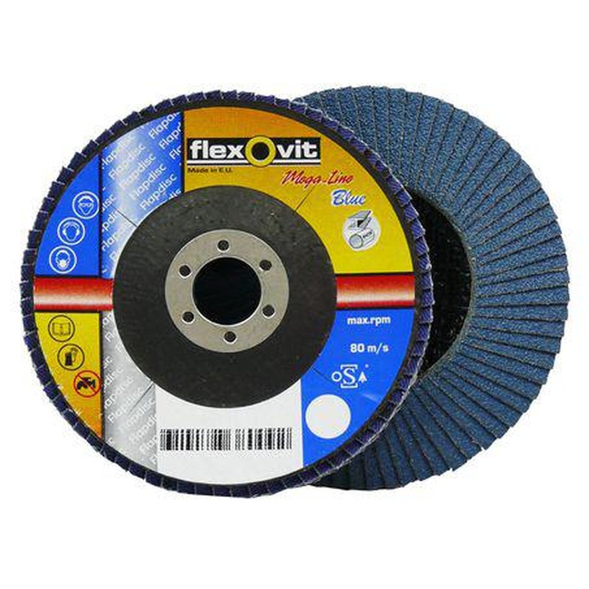 Flexovit Zirconia Flap Disc Mega Line Z80 127 x 22mm 66261039226
