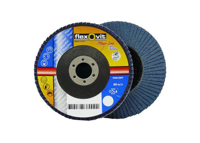 Flexovit Zirconia Flap Disc Mega Line 125x22mm Z120 66261039227